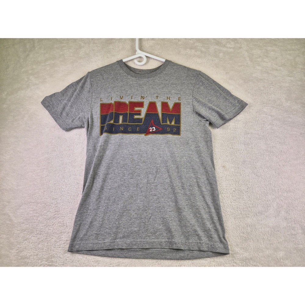 Jordan Brand Mens Livin The Dream Since 92 Graphic T-Shirt Gray S C1742